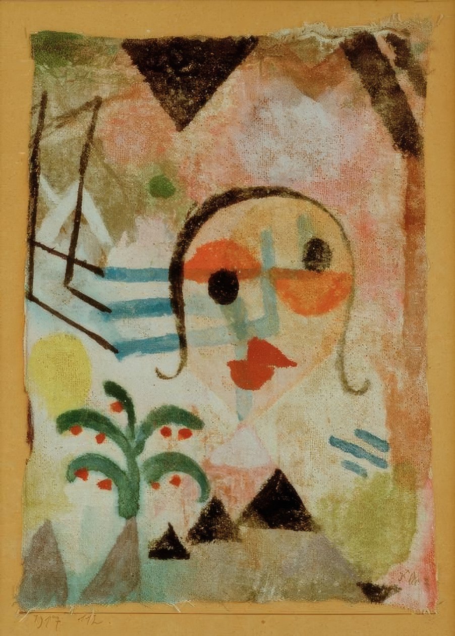 Egy vörös hajú portréja alkotó: Paul Klee