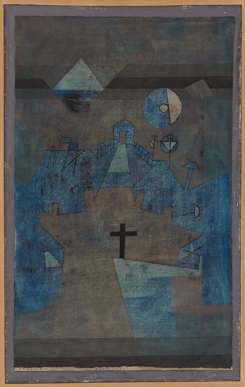 temető a dűnékben; Dunenfriedhof alkotó: Paul Klee