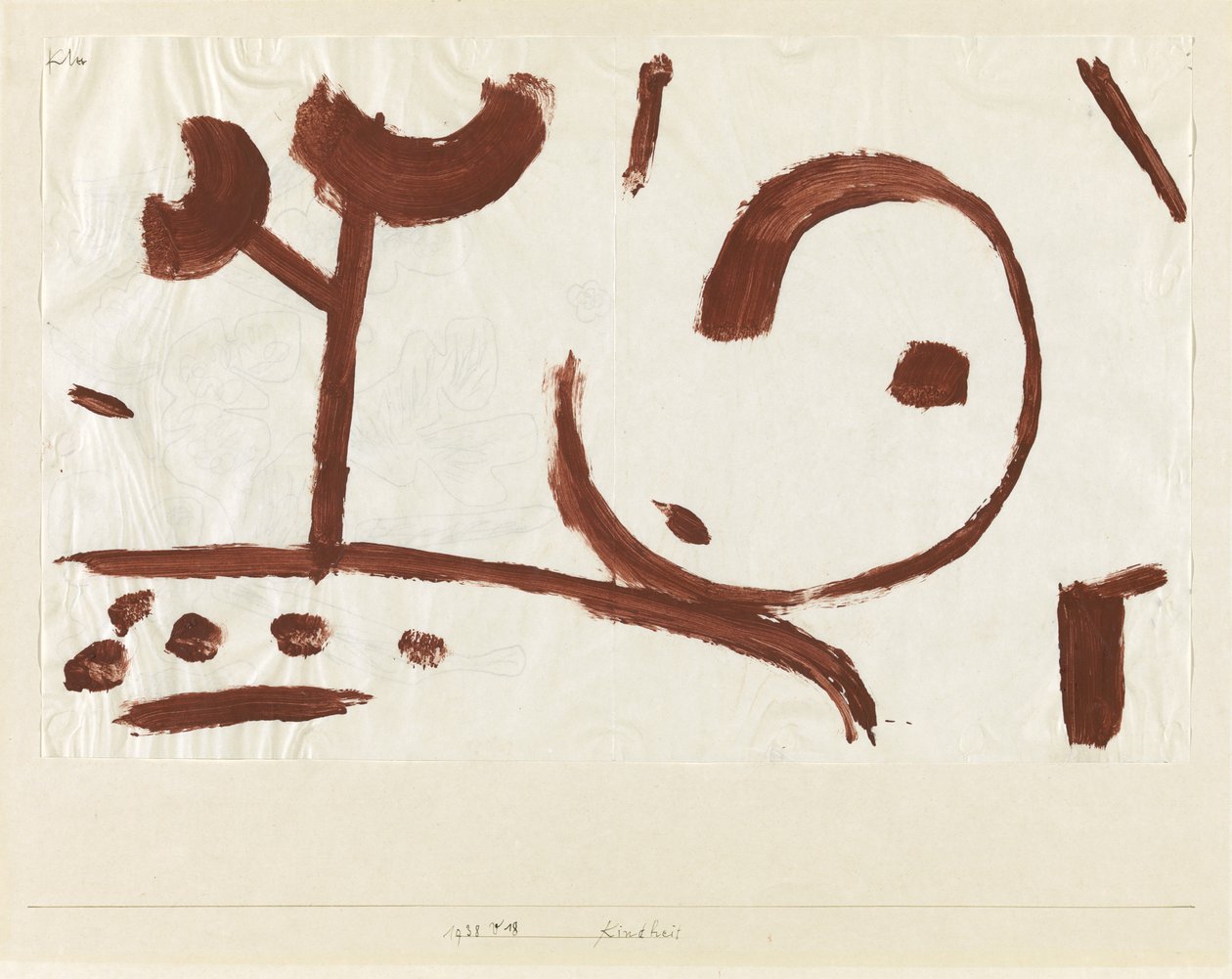 Gyermekkori csecsemőkor, 1938 alkotó: Paul Klee