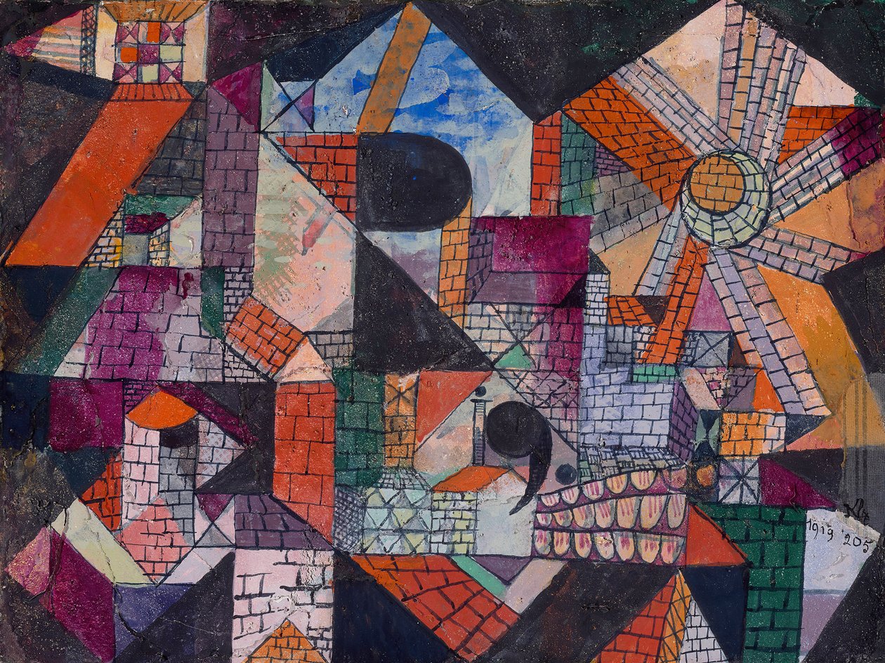 Város R, 1919. alkotó: Paul Klee