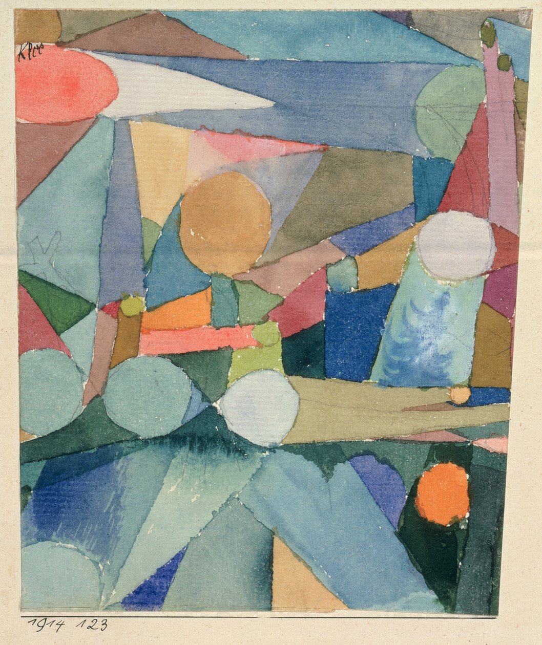 Színes formák alkotó: Paul Klee