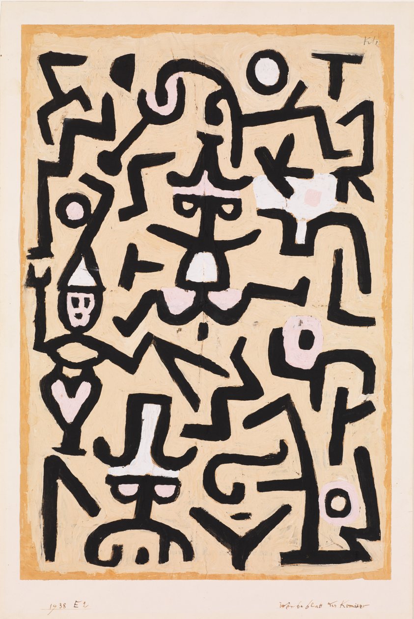 Komikusok kézirata alkotó: Paul Klee