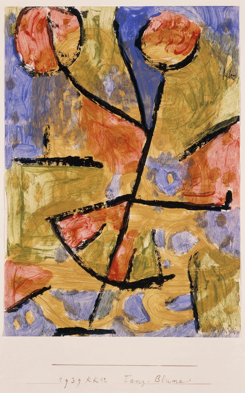 táncvirág; táncvirág alkotó: Paul Klee