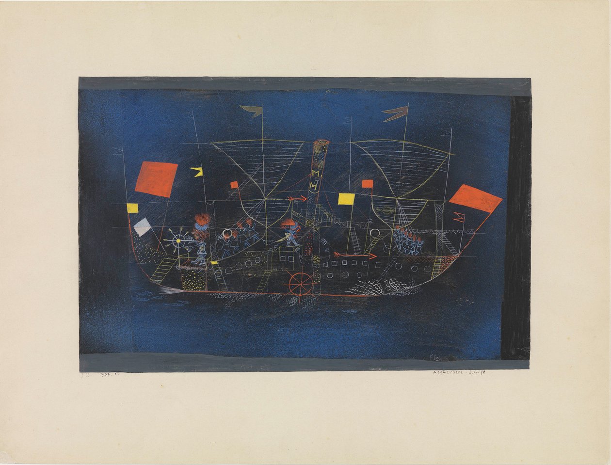 A kalandhajó, 1927. alkotó: Paul Klee