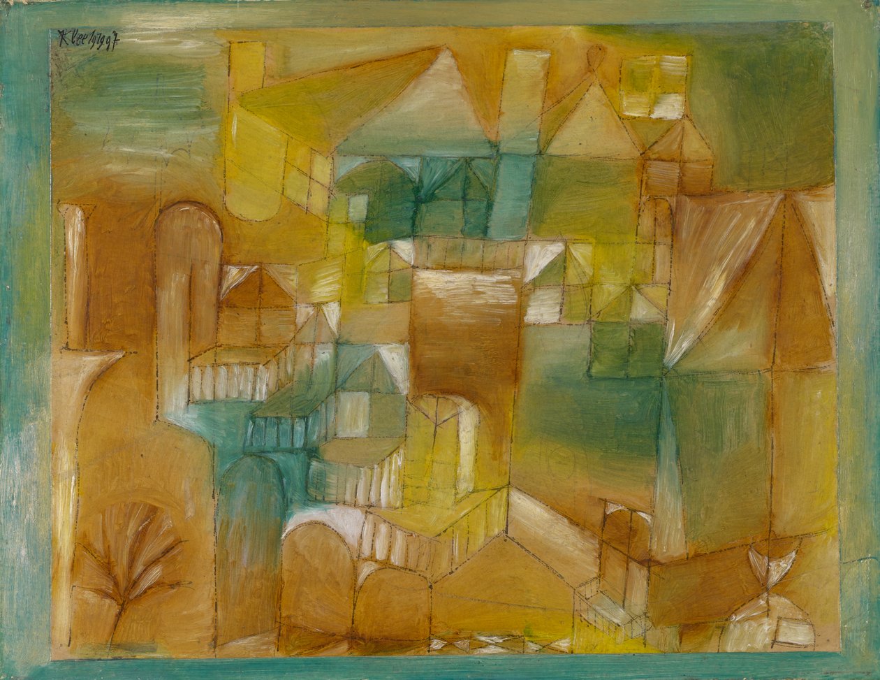 Barna-zöld homlokzat alkotó: Paul Klee