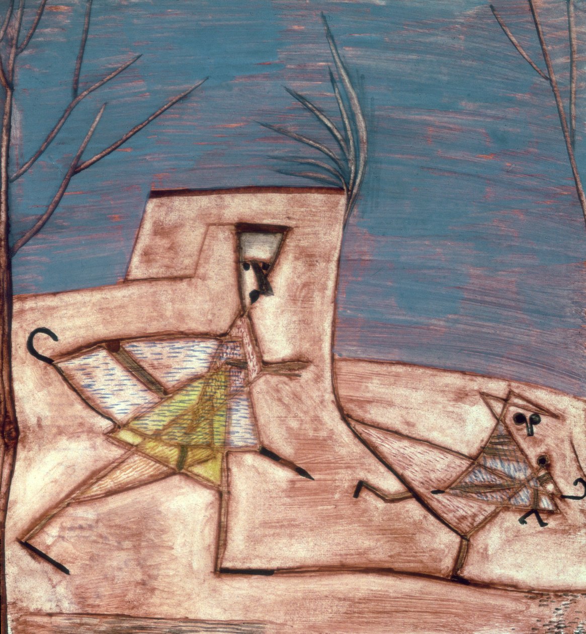 Menekülő gyerekek alkotó: Paul Klee