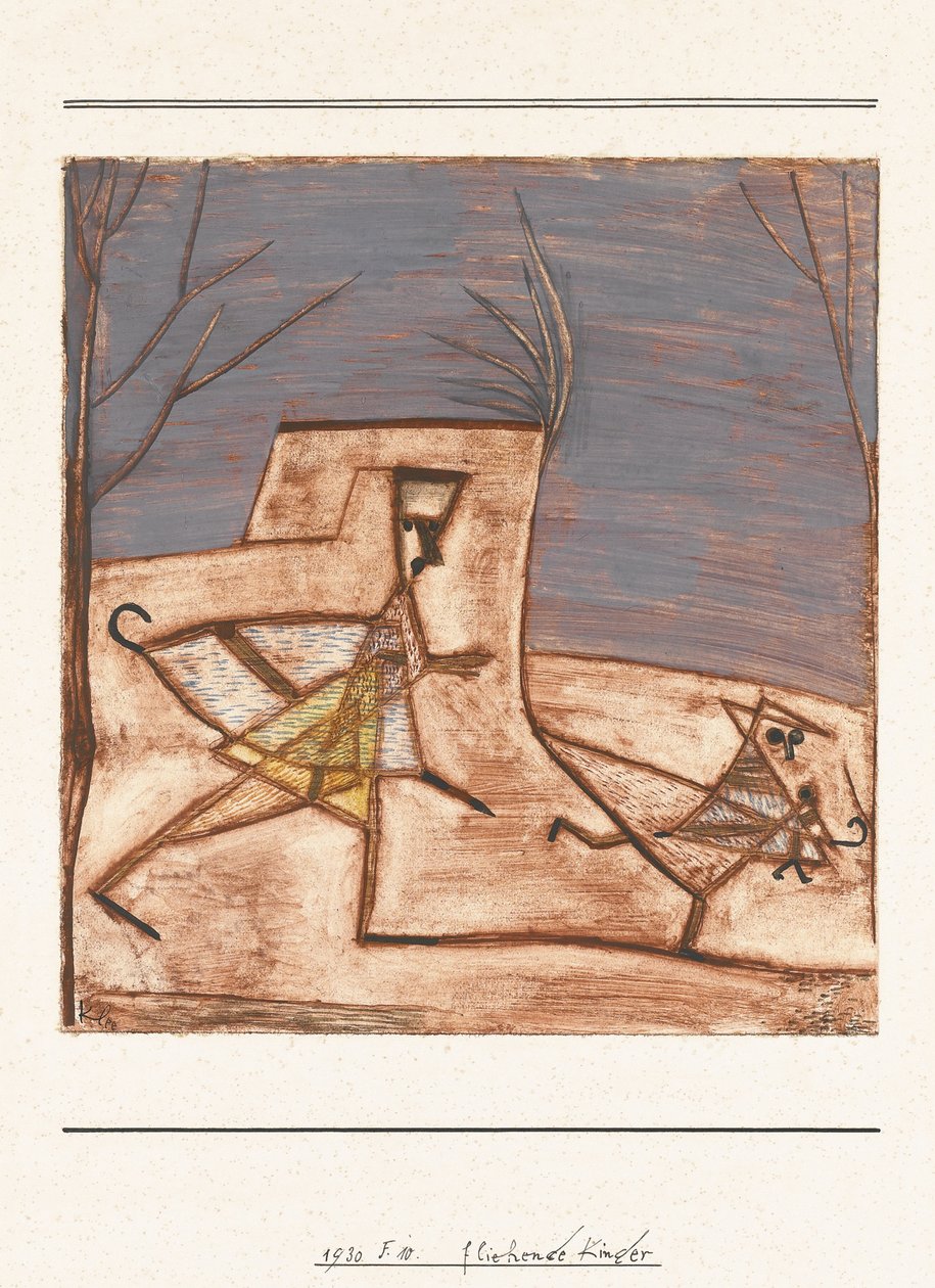 Menekülő gyerekek Gyermekek menekülnek, 1930 alkotó: Paul Klee