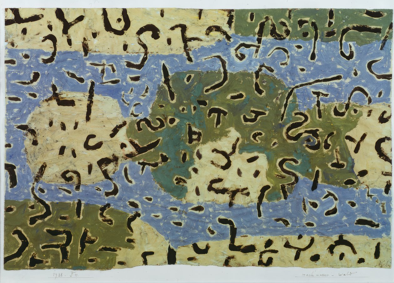 Árvízi erdő alkotó: Paul Klee