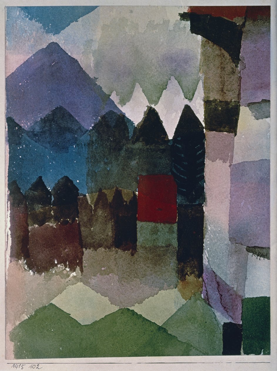 Fohn Wind Franz Marc kertjében alkotó: Paul Klee