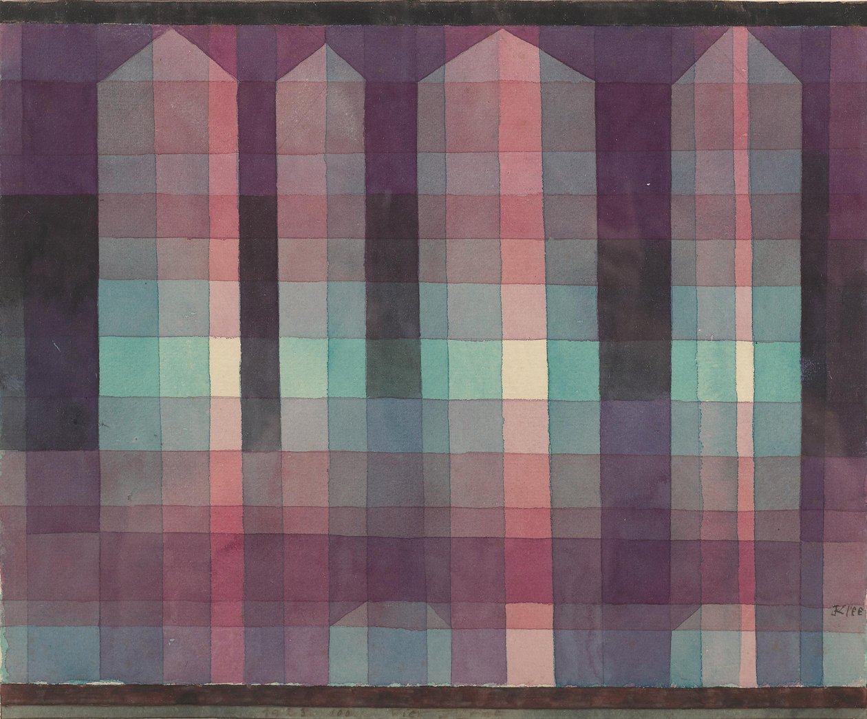Négy torony, 1923. alkotó: Paul Klee