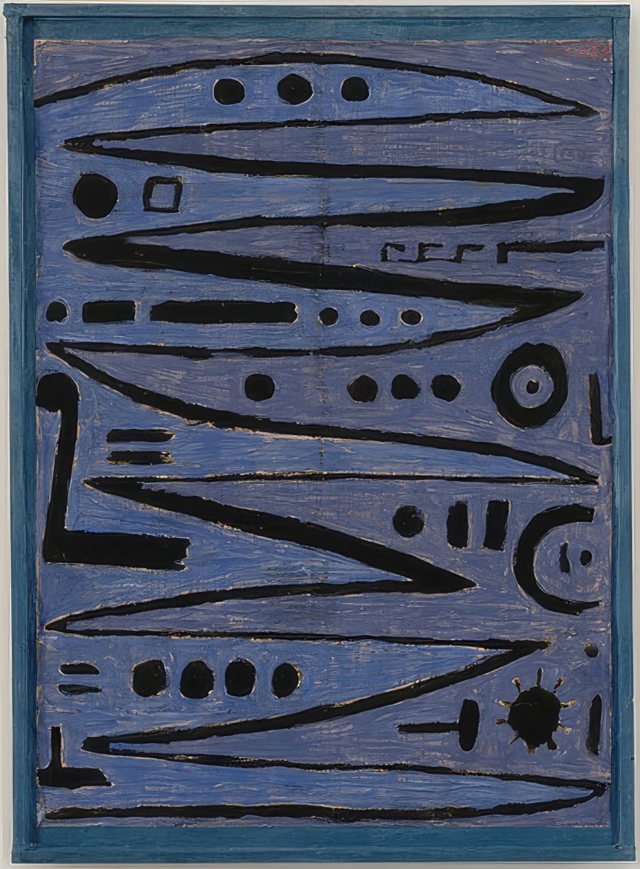 Hősies íjvonások. 1938 alkotó: Paul Klee