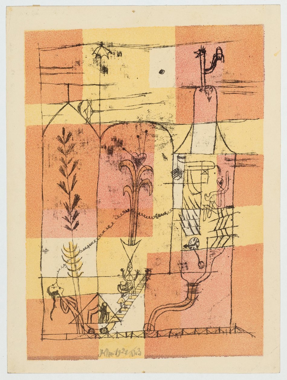 Hoffmann jelenet, 1921. alkotó: Paul Klee