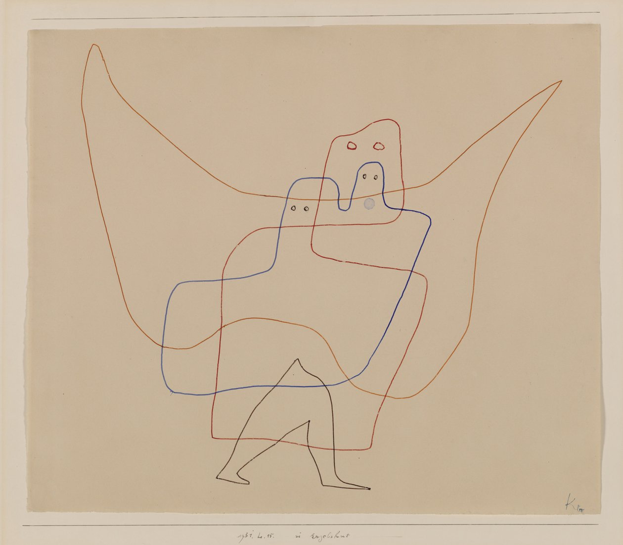 In Angels Care, 1931. alkotó: Paul Klee