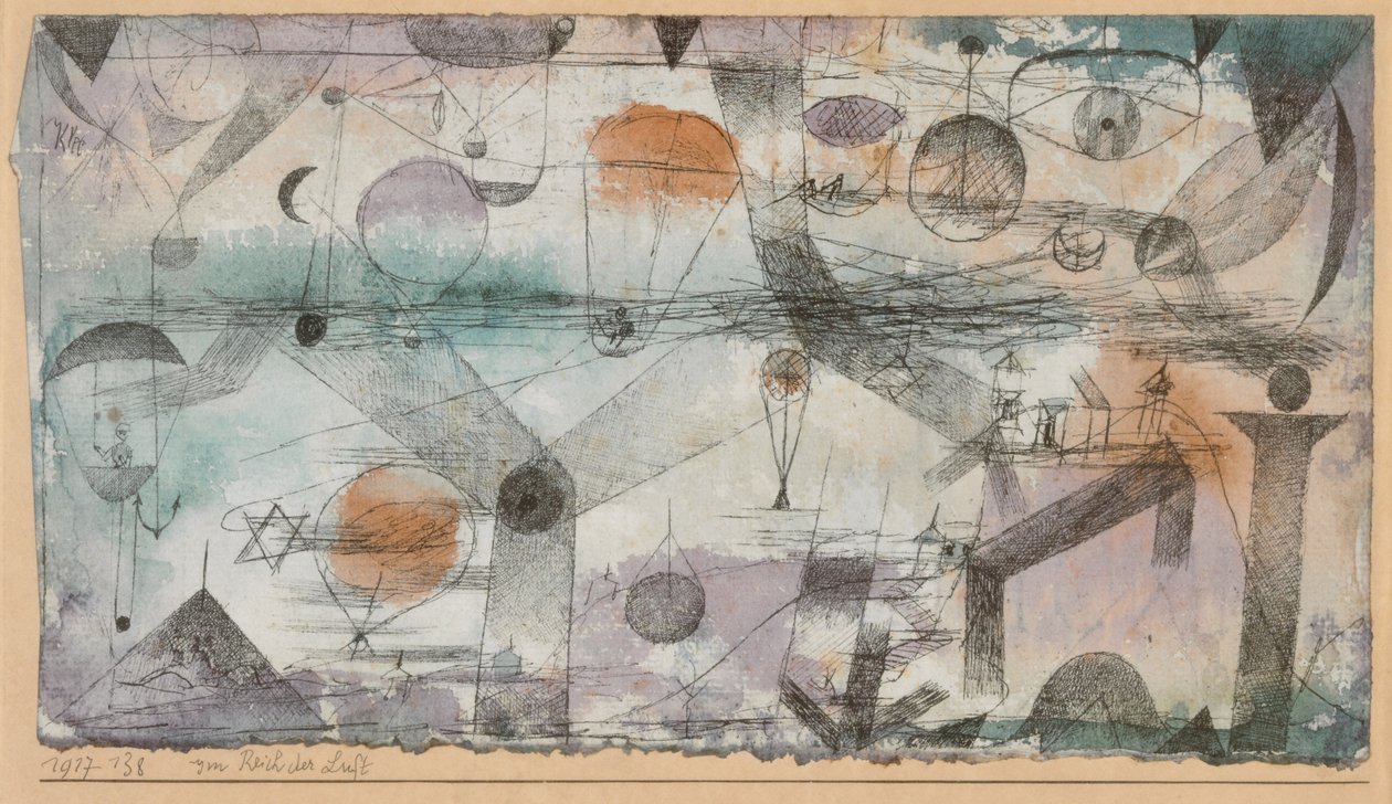 A levegő birodalmában, 1917. alkotó: Paul Klee