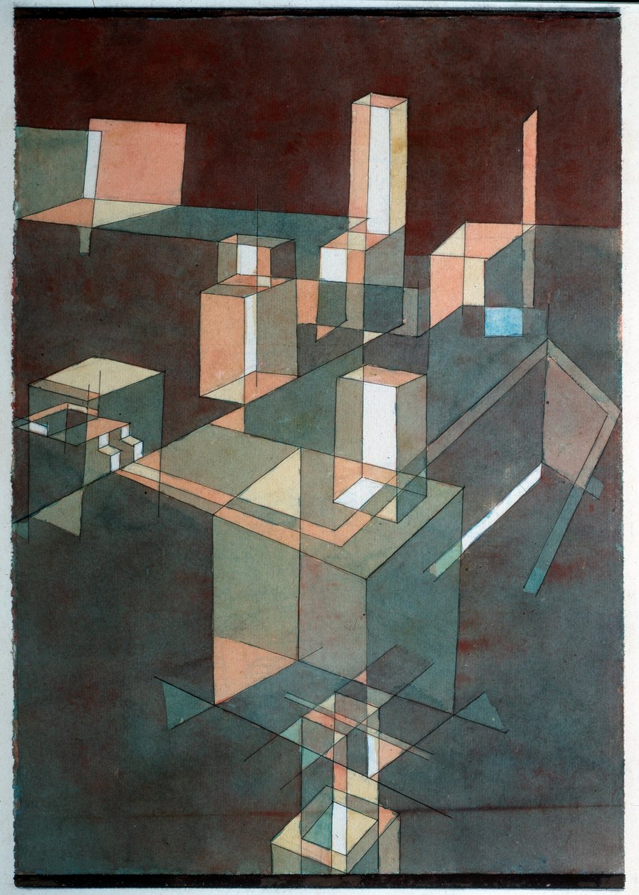 Olasz város – festészet alkotó: Paul Klee