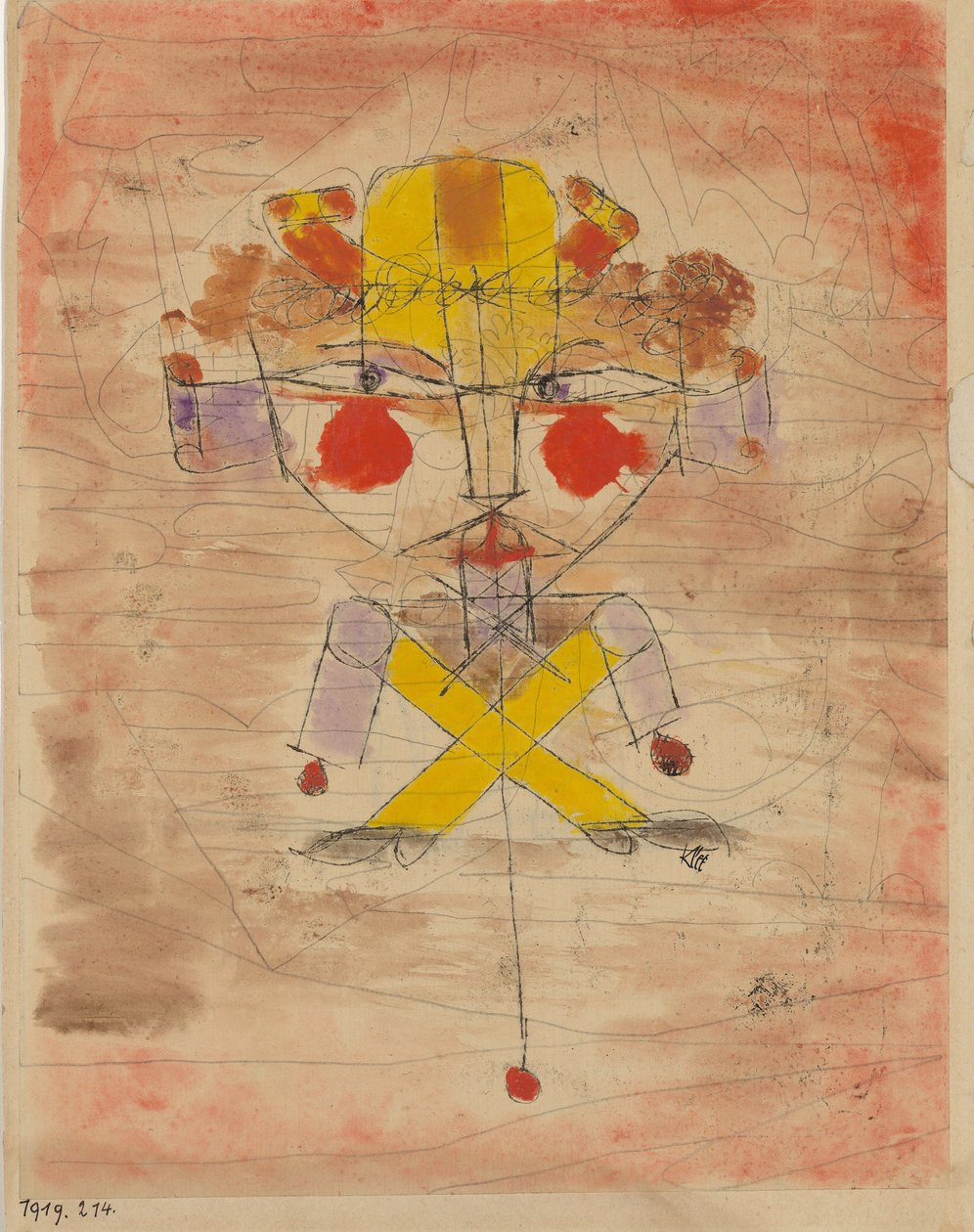 Jumping Jack, 1919. alkotó: Paul Klee