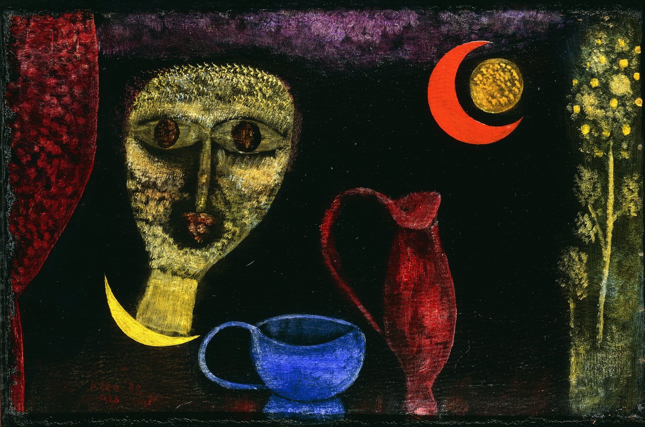 Kerámia misztikus (csendélet módjára) alkotó: Paul Klee