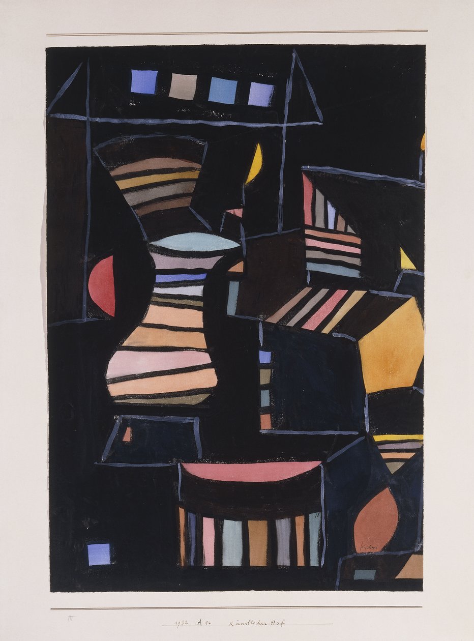Mesterséges udvar alkotó: Paul Klee