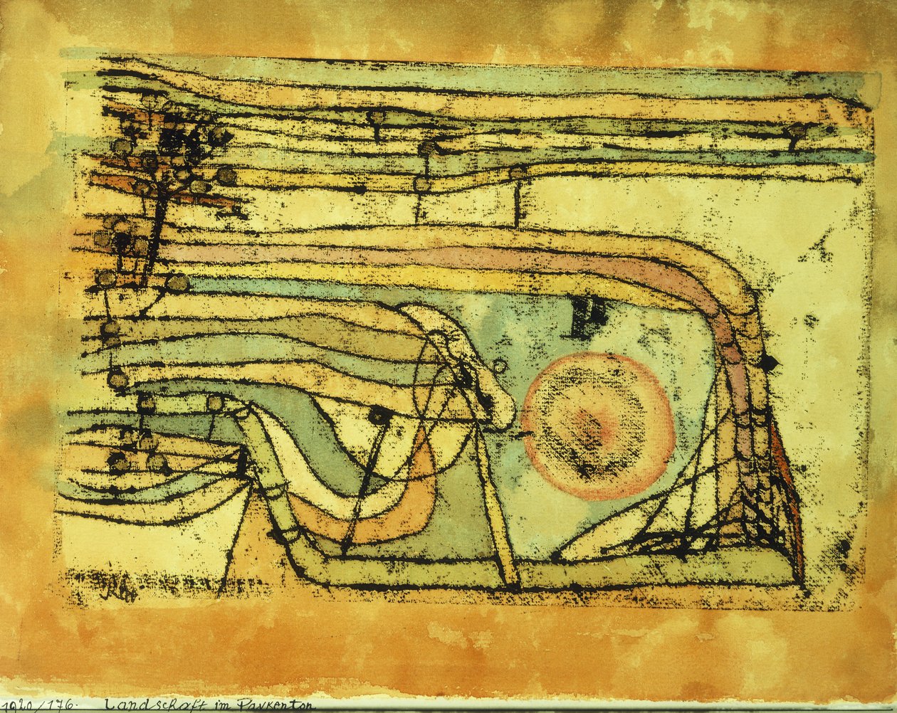 Táj a Pankentonban alkotó: Paul Klee
