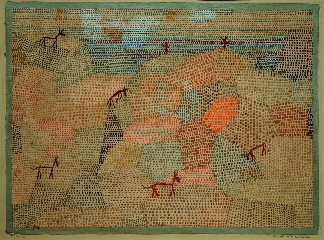 Táj szamarak alkotó: Paul Klee