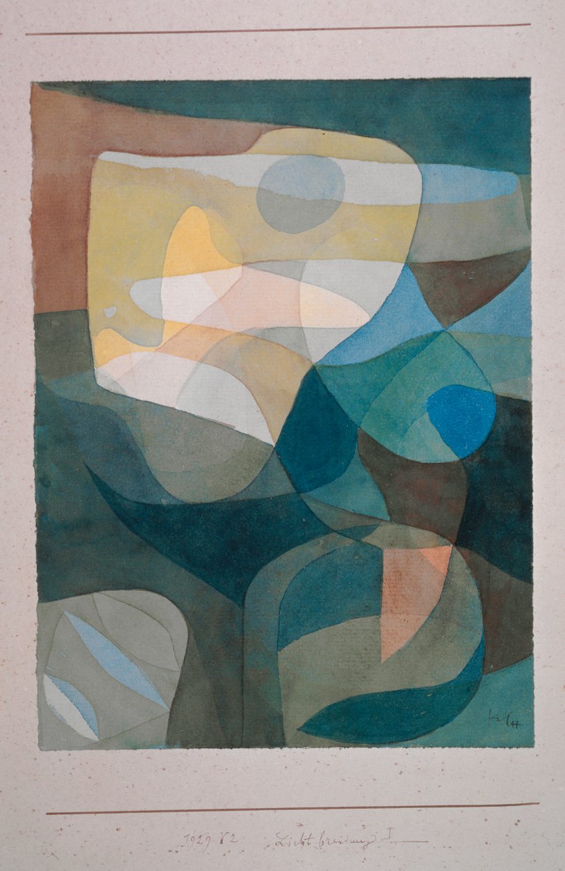 Fénytágítás I, 1929. alkotó: Paul Klee