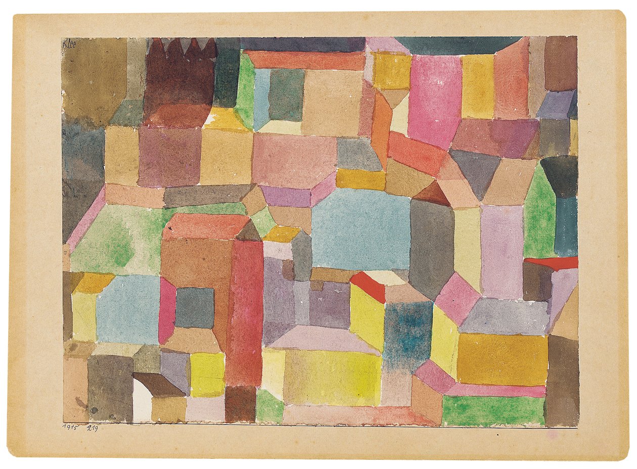 Középkori város alkotó: Paul Klee
