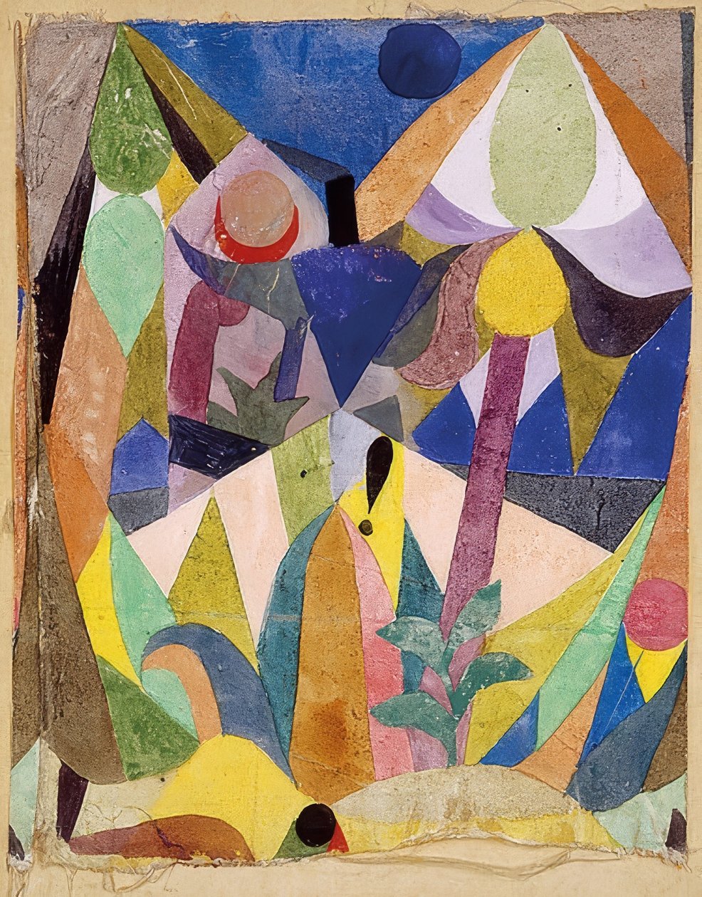 Enyhe trópusi táj. 1918 alkotó: Paul Klee