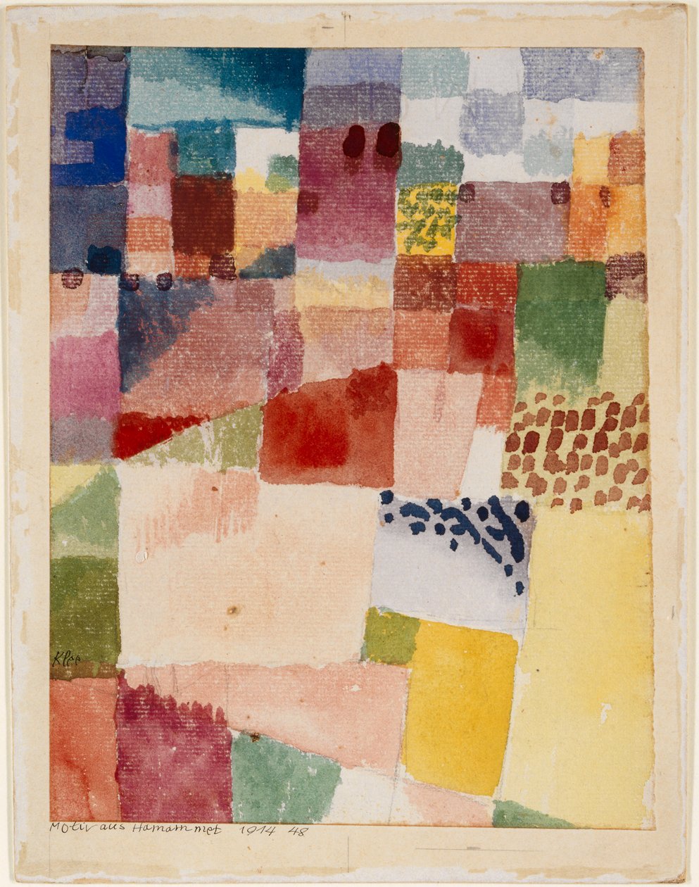 Motívum a Hammametből, 1914. alkotó: Paul Klee