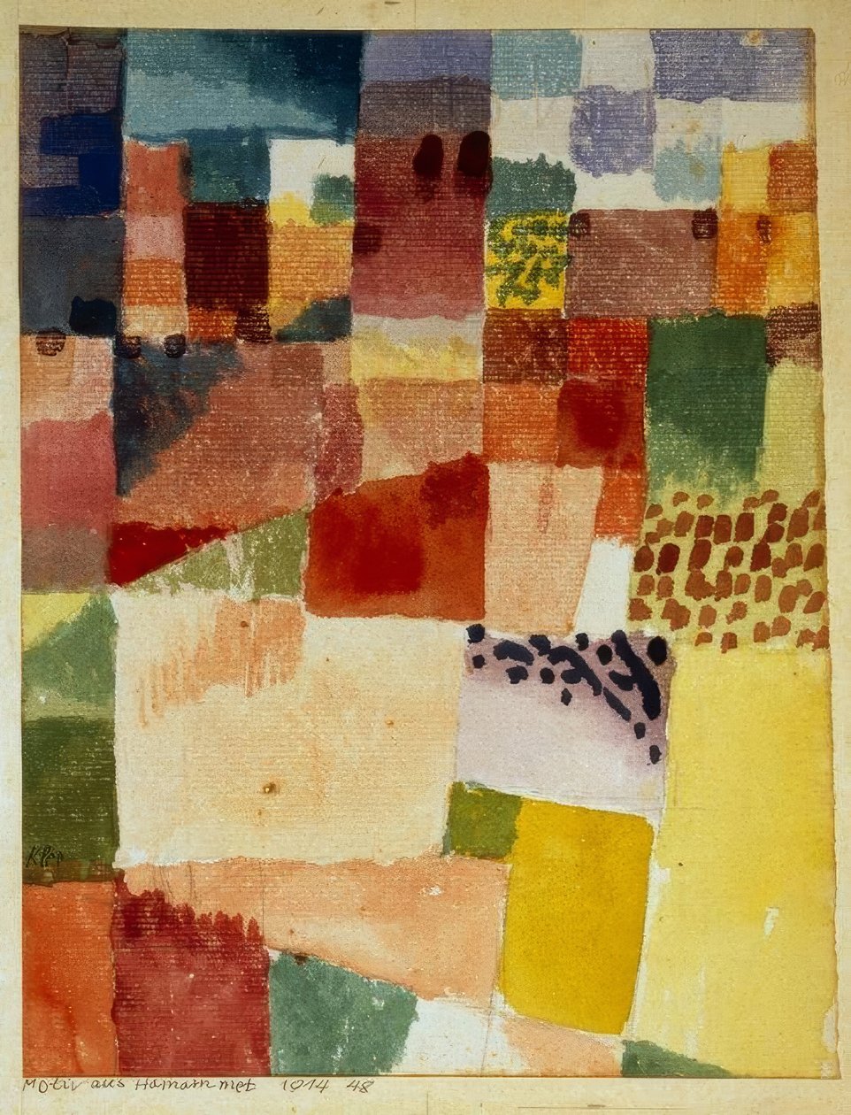 Motívum a Hammametből alkotó: Paul Klee