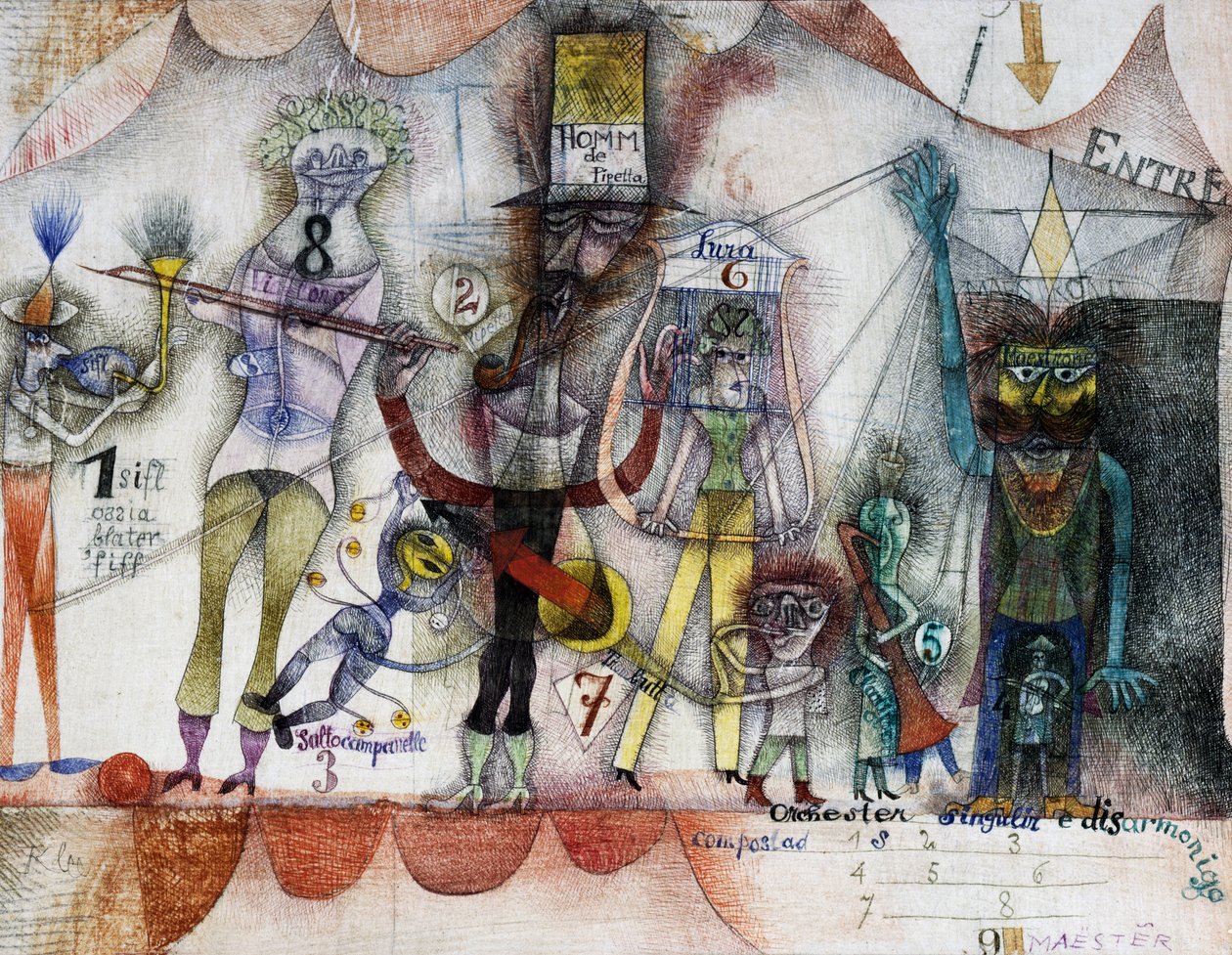 Zene a vásáron alkotó: Paul Klee