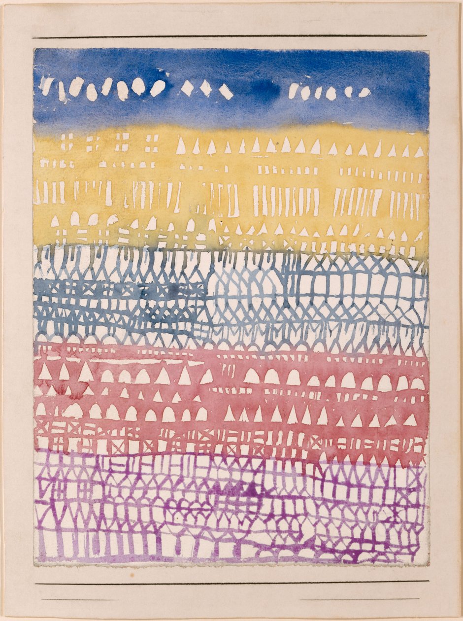 Óváros áttekintése, 1928. alkotó: Paul Klee