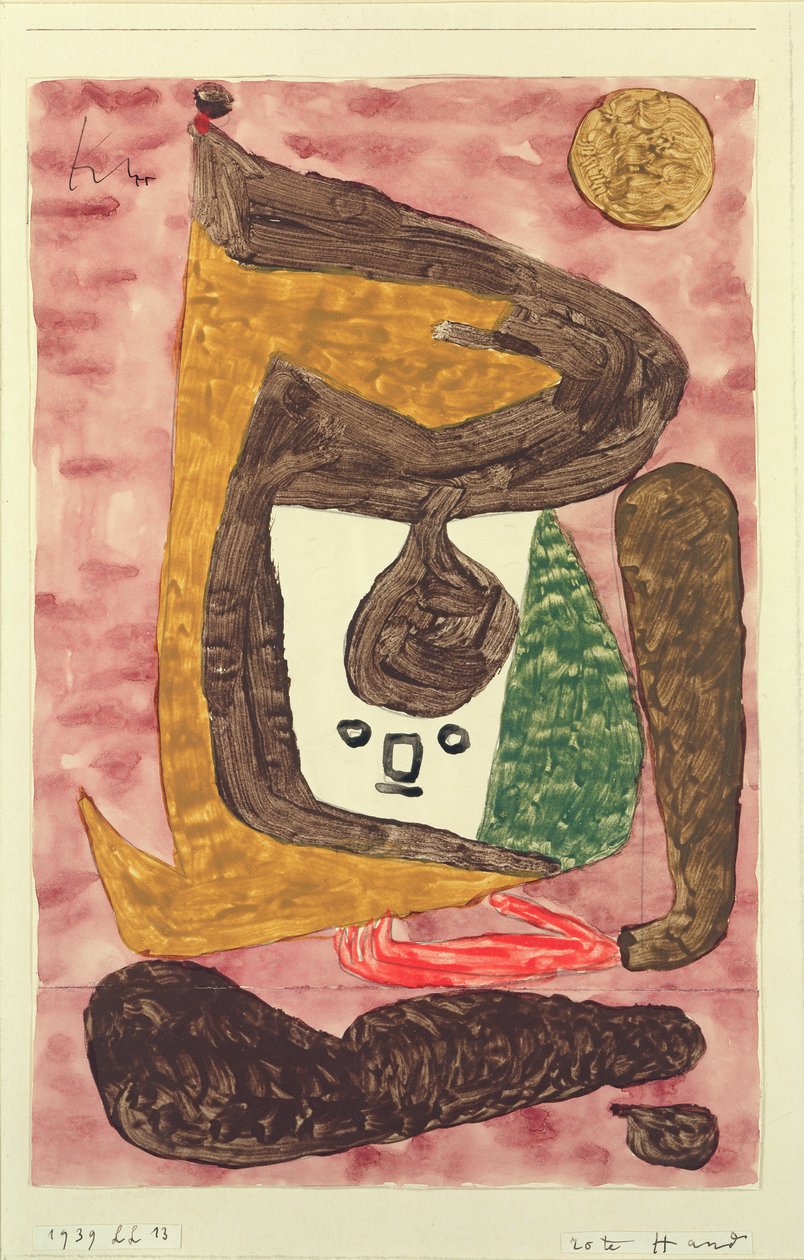 Piros kéz alkotó: Paul Klee