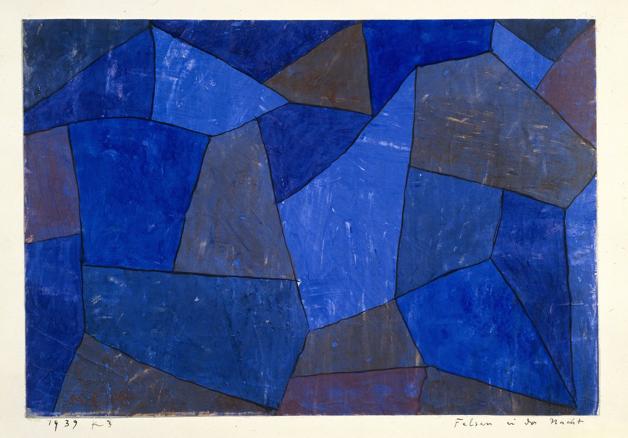 Rocks at Night, 1939. alkotó: Paul Klee