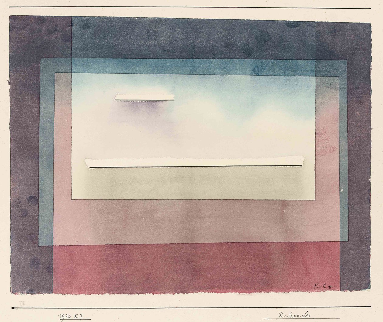 Alvó, 1930. alkotó: Paul Klee