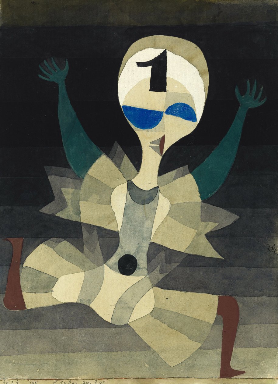 Futó a célban, 1921. alkotó: Paul Klee