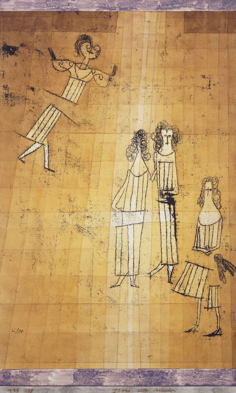 Jelenet lányok között alkotó: Paul Klee