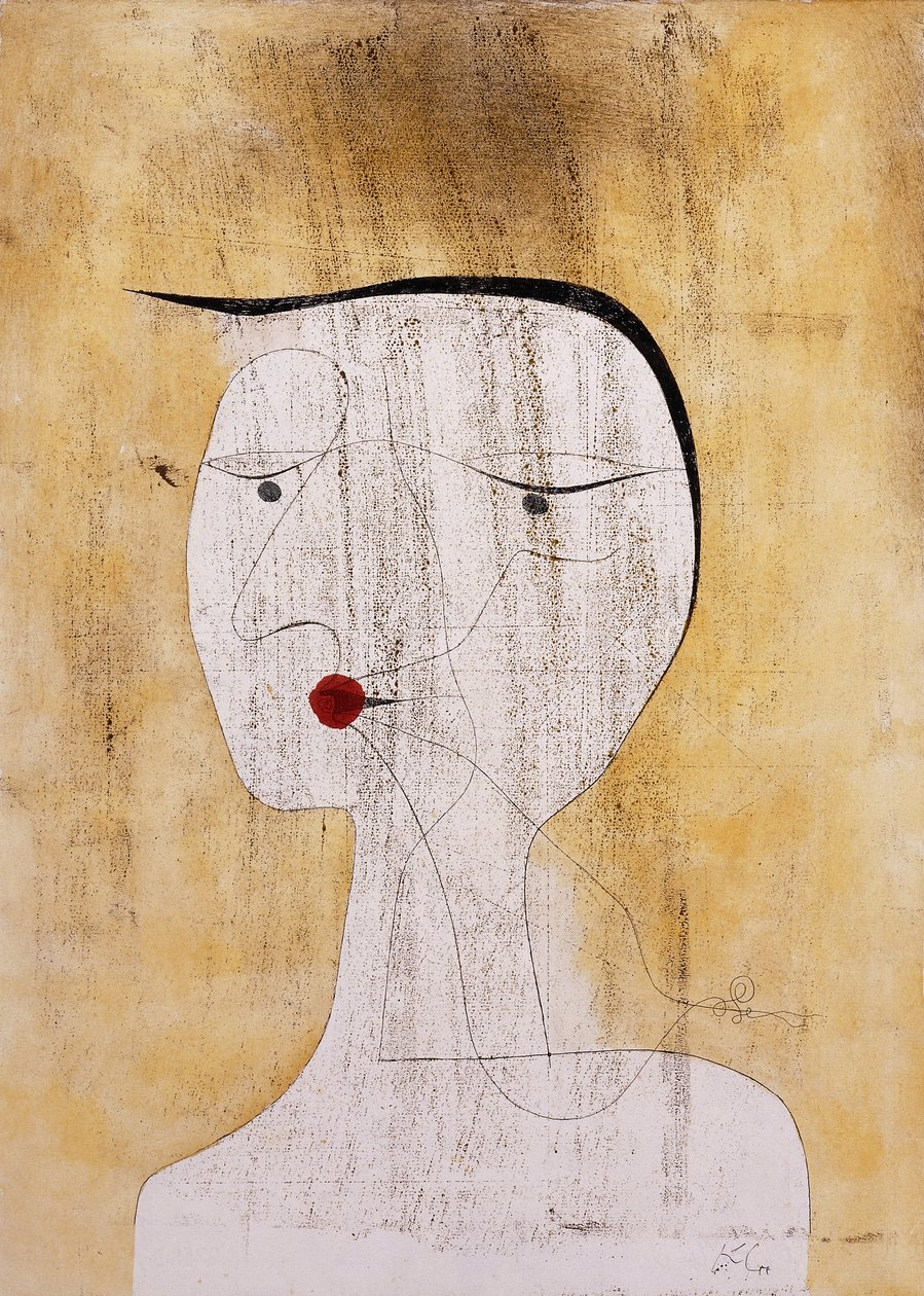 Pecsétes Nő; Pecsételt hölgy alkotó: Paul Klee