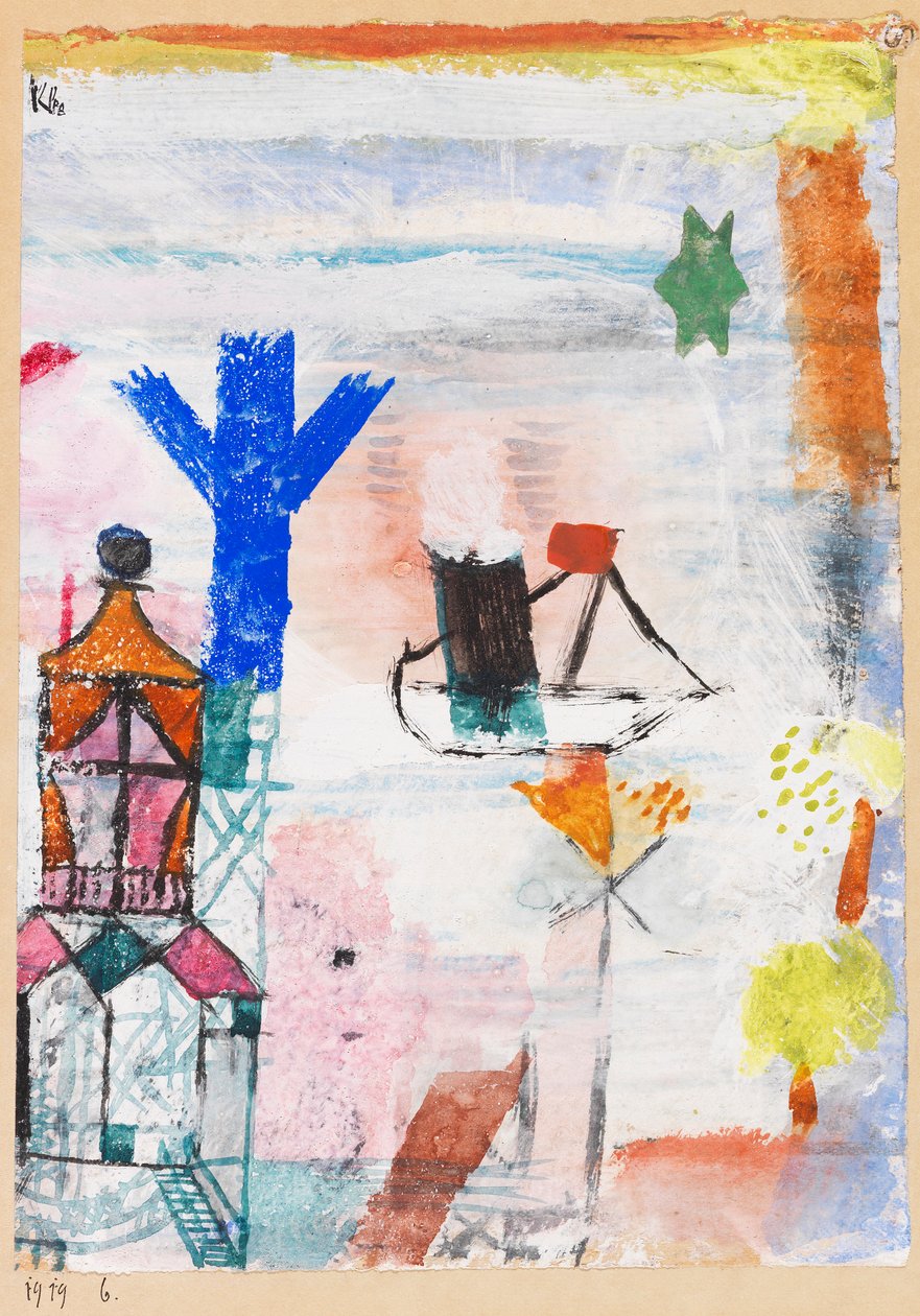 Small Steamer, 1919.  alkotó: Paul Klee