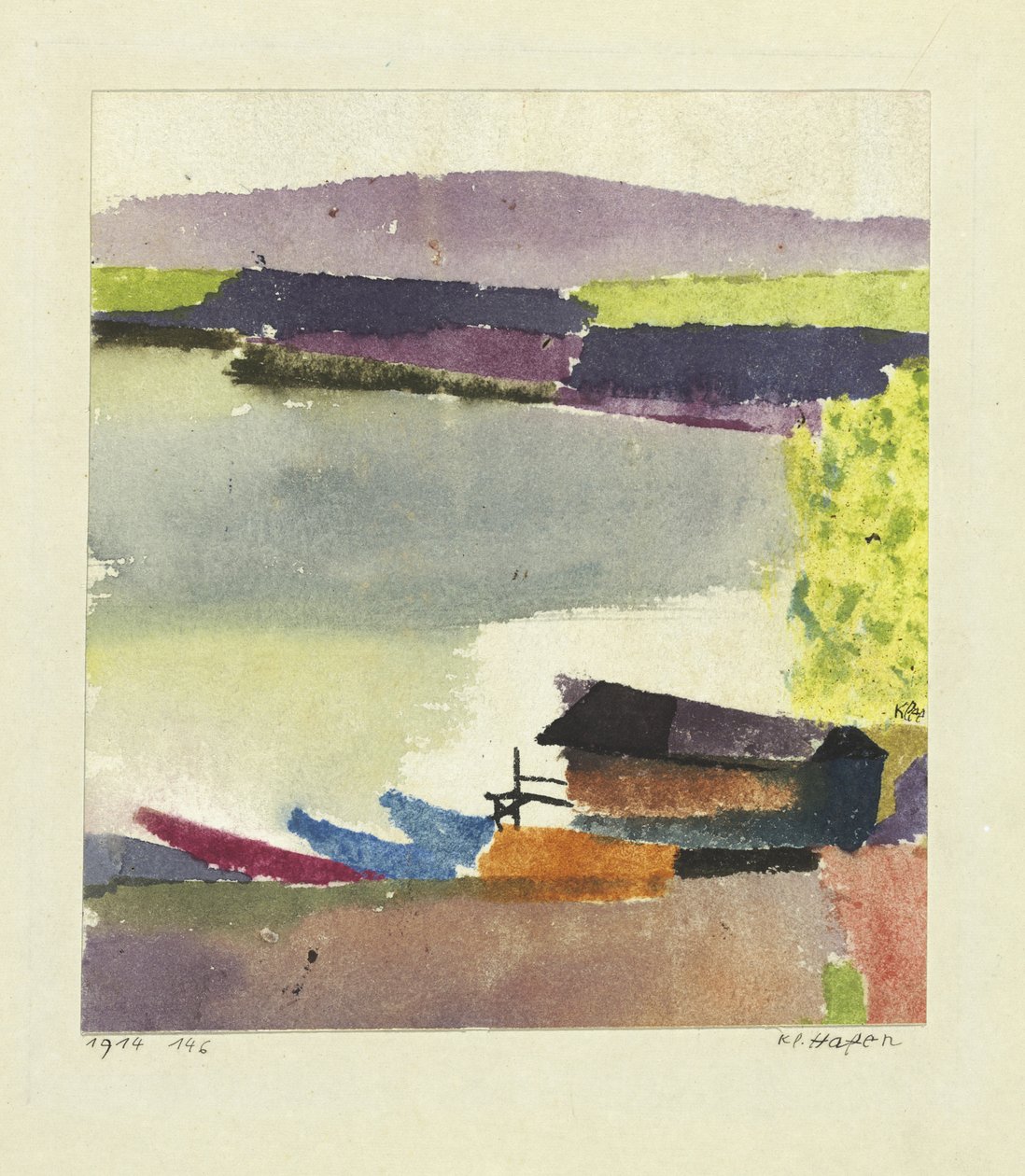 Kis kikötő, 1914 alkotó: Paul Klee
