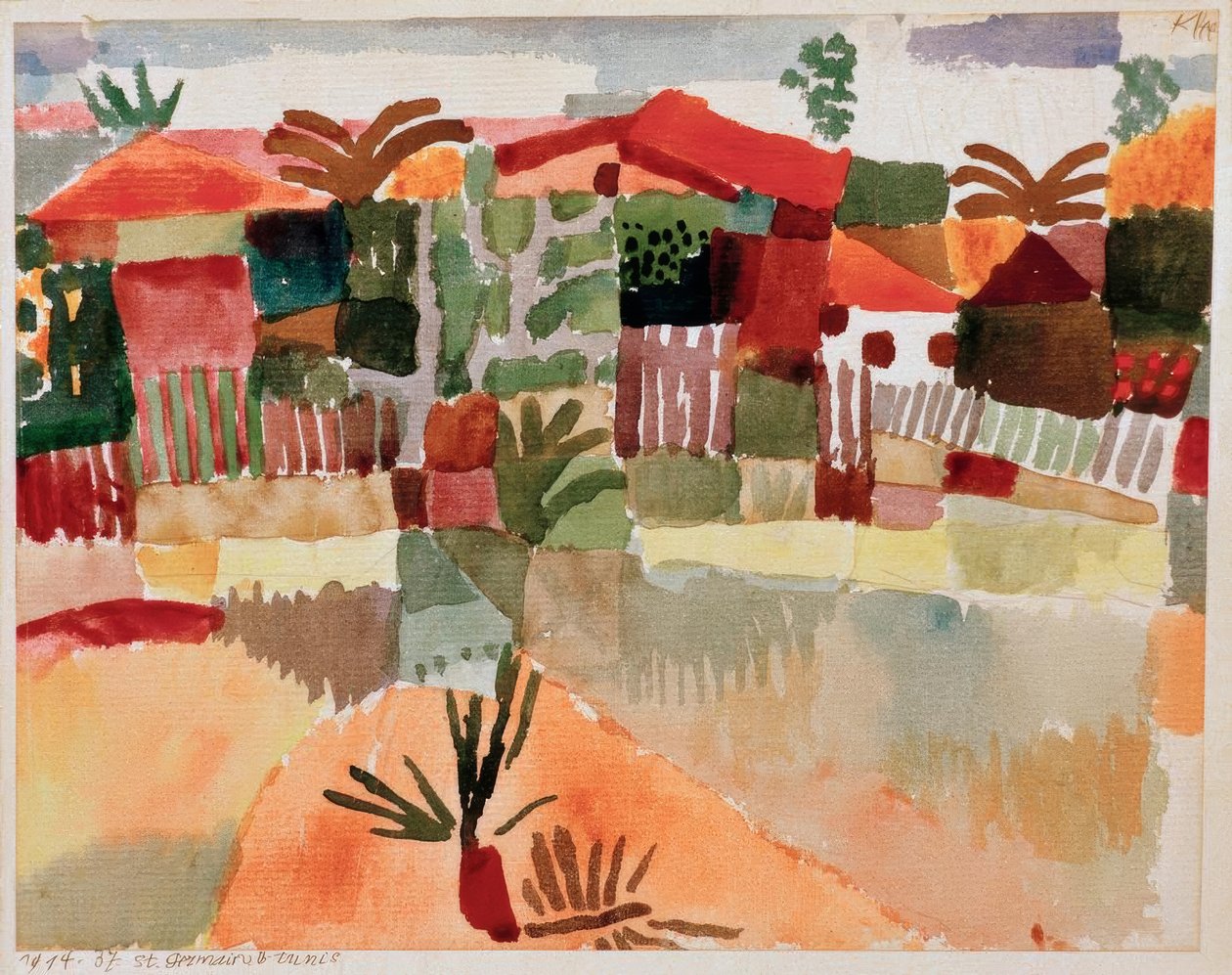 St. Germain b. Tunisz alkotó: Paul Klee