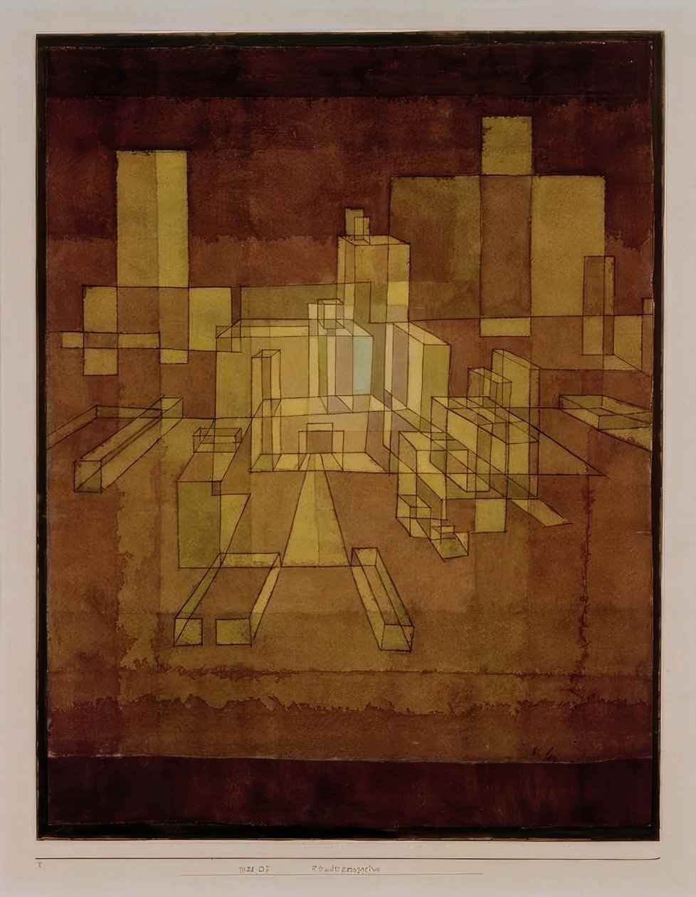 Város perspektívája alkotó: Paul Klee