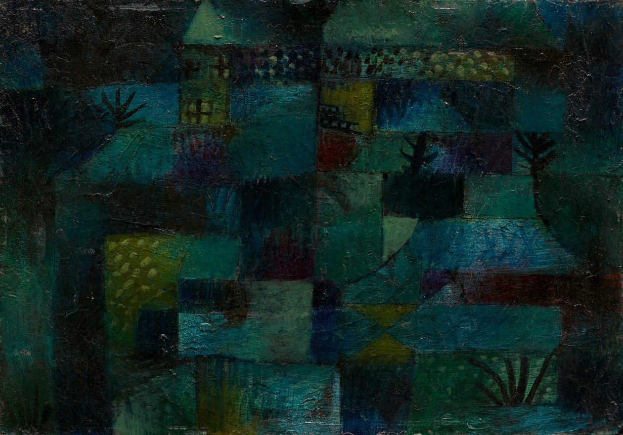 Teraszos kert, 1920. alkotó: Paul Klee