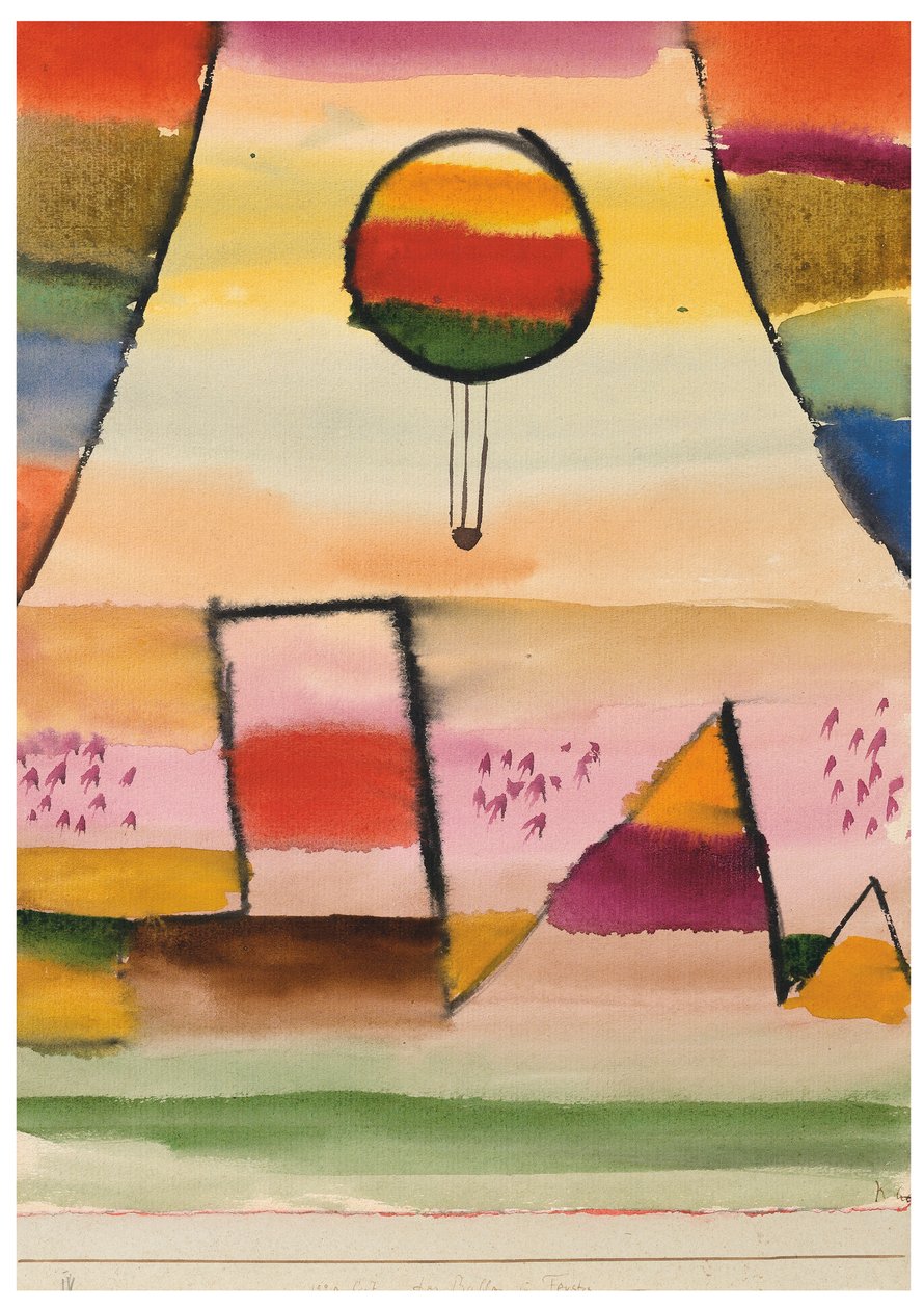 A léggömb az ablakban, 1929. alkotó: Paul Klee