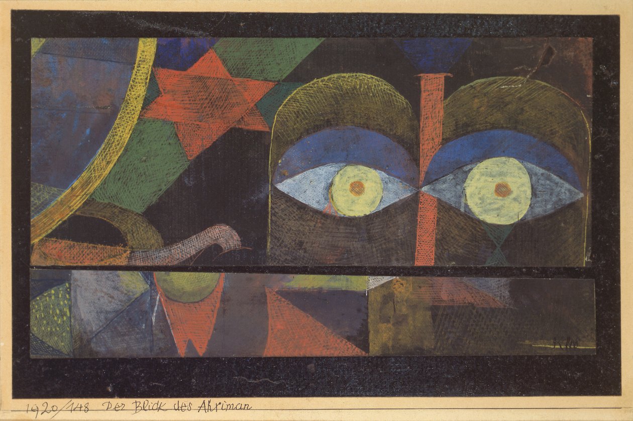 Ahriman tekintete, 1920. alkotó: Paul Klee