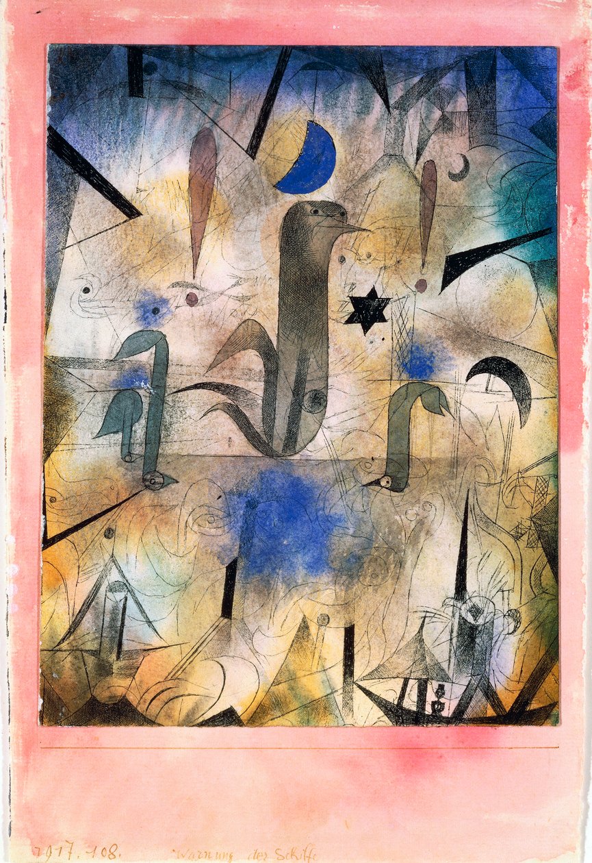 „A csónakok szirénéi” alkotó: Paul Klee