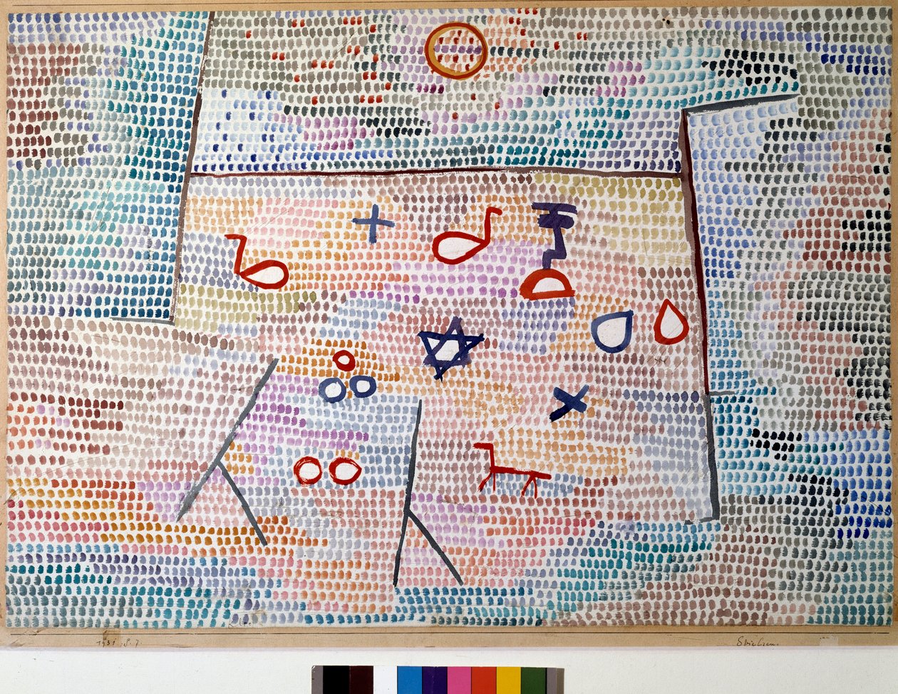 A játék (akvarell alkotó: Paul Klee