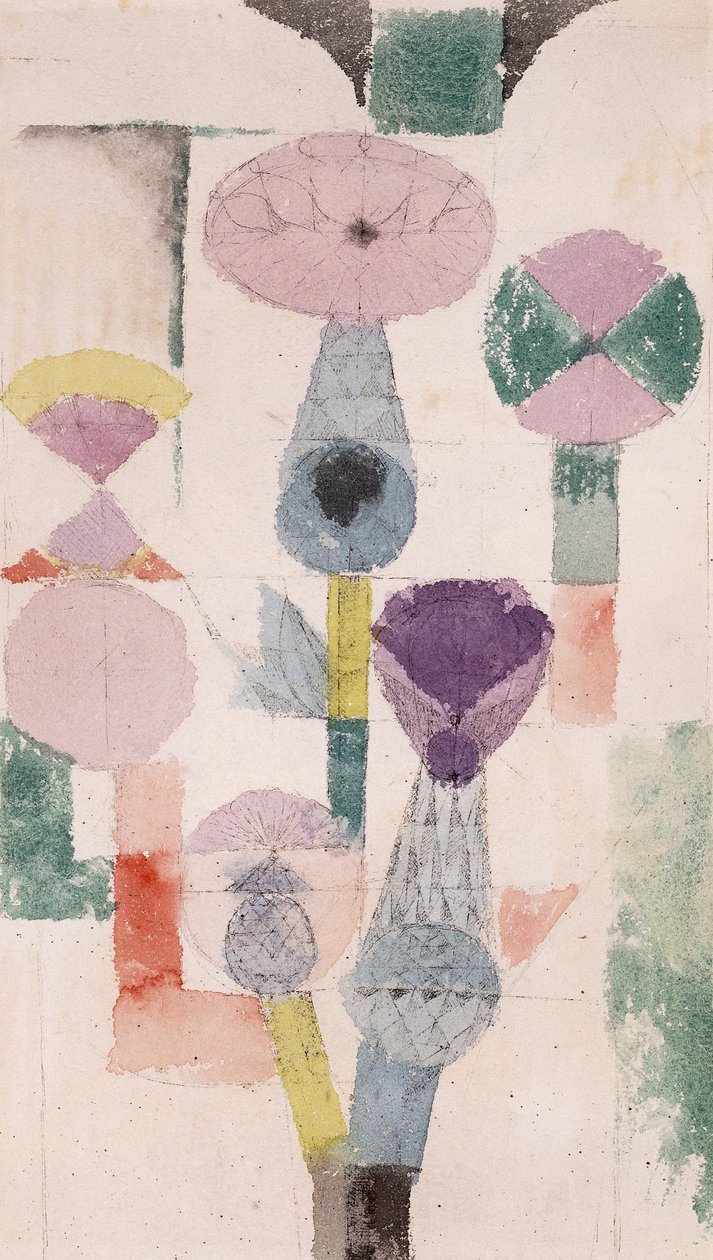 Bogáncsvirágzás; Distelblute alkotó: Paul Klee