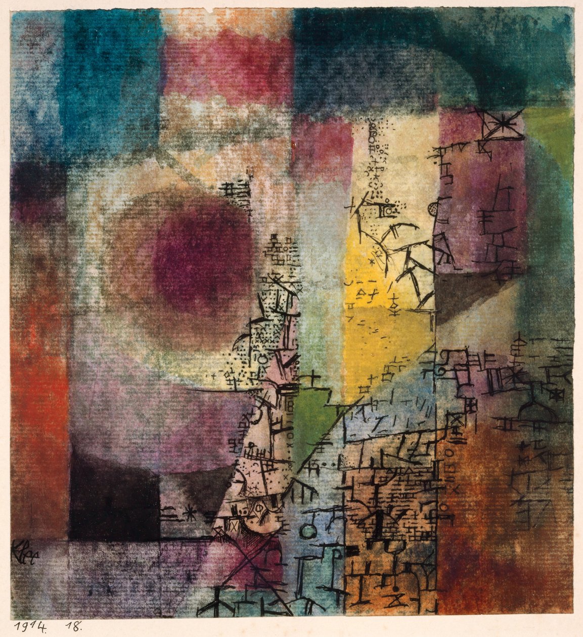 Név nélkül, 1914. alkotó: Paul Klee