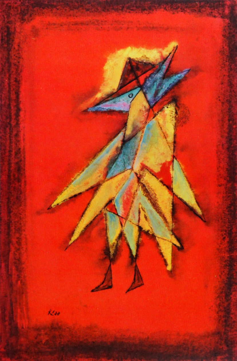 Visionary Birdman, 1930 körül (olaj, vászon) alkotó: Paul Klee