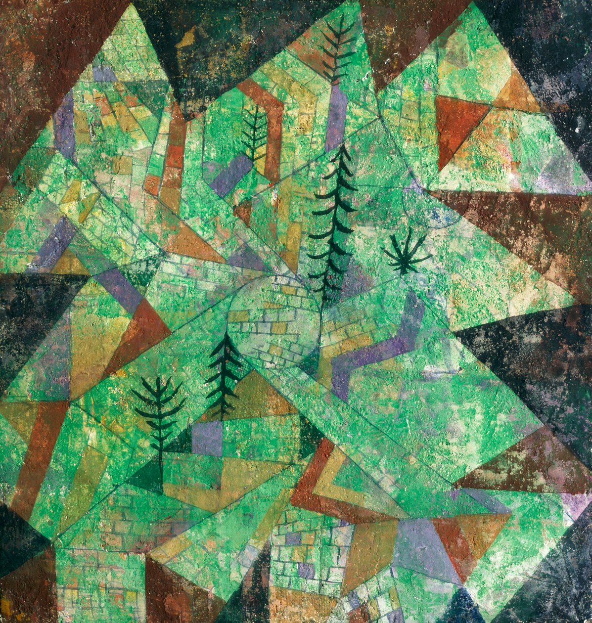 Wald Bau (erdőépítés) alkotó: Paul Klee